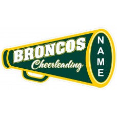 Montville Broncos Cheerleading Jersey Lawn Sign